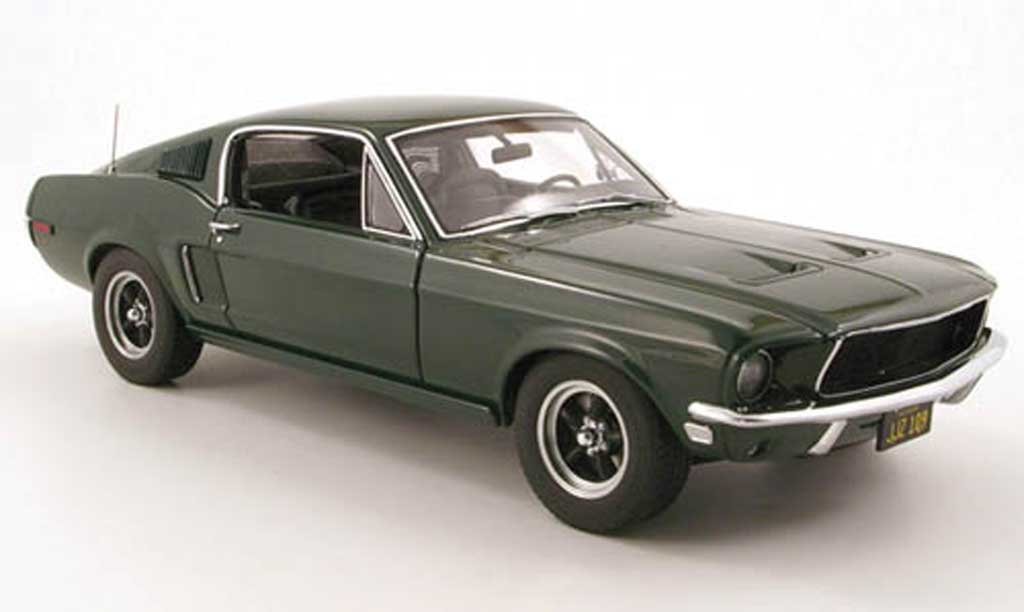 Ford Mustang Bullit Mc Queen 1/18 Autoart Bullit Mc Queen gt version 1968 modelauto