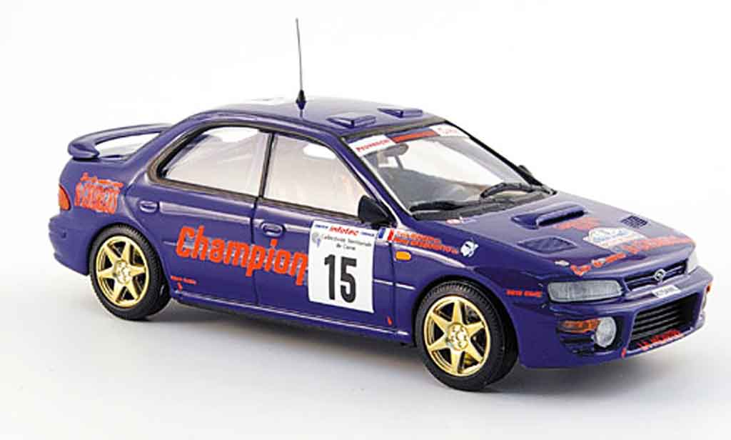 Subaru Impreza 1/43 Trofeu 4x4 no.15 dritter platz tour de corse 1996 modelauto