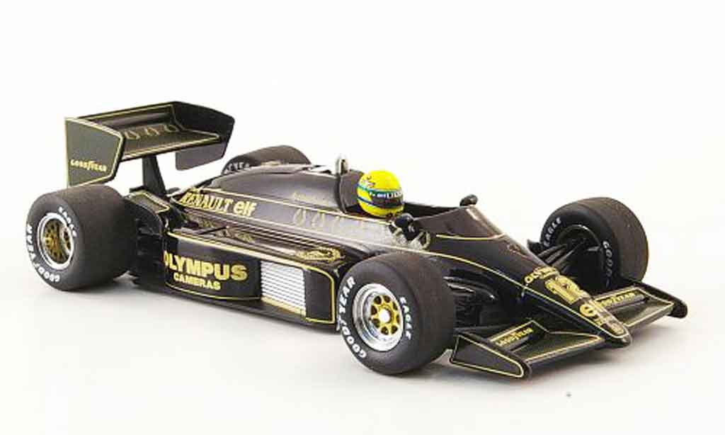 Renault F1 1/43 Minichamps lotus 97t no.12 olympus a.senna saison 1985 modelauto