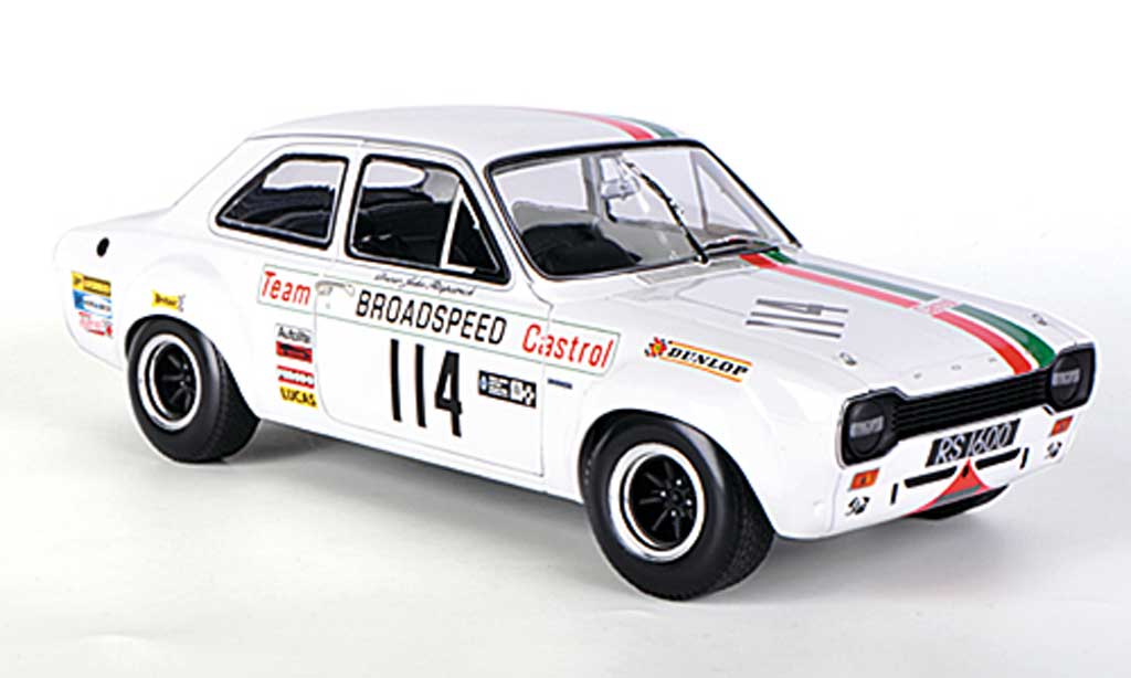 Ford Escort RS 1600 1/18 Minichamps RS 1600 Team Broadspeed Castrol J.Fitzpatrick Race of Champions Meeting 1971 modelauto