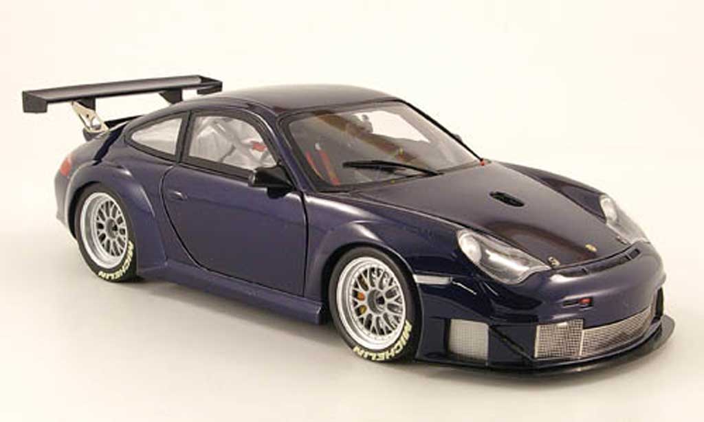 Porsche 996 GT3 RSR 1/18 Minichamps GT3 RSR aco basic blauw 2004 modelauto