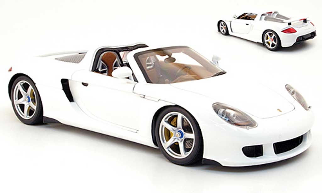 Porsche Carrera GT 1/18 Minichamps wit 2003 modelauto