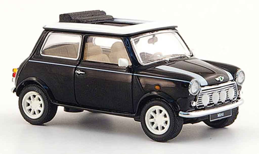 Austin Mini Cooper 1/43 Schuco Cooper zwart wit 1990 modelauto
