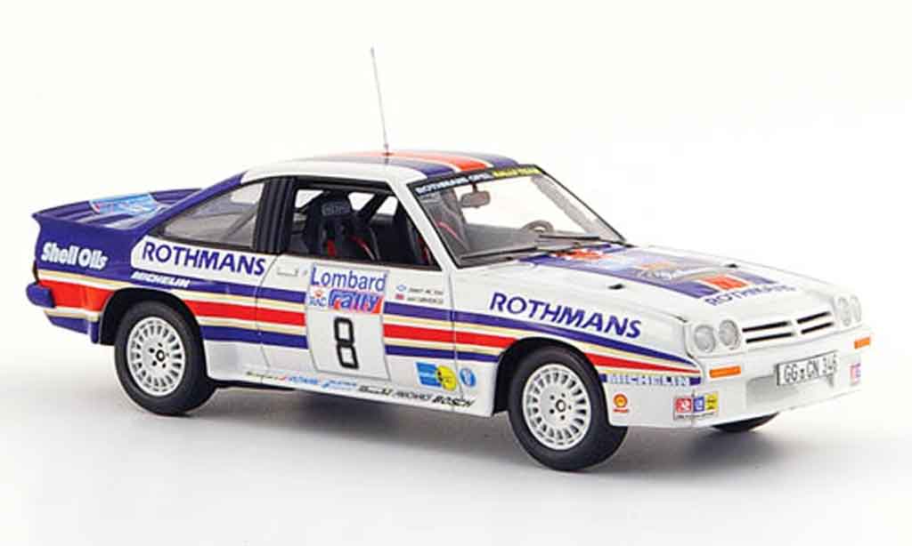 Opel Manta B 1/43 Schuco B 400 no.8 roodhmans rallye england 1983 modelauto