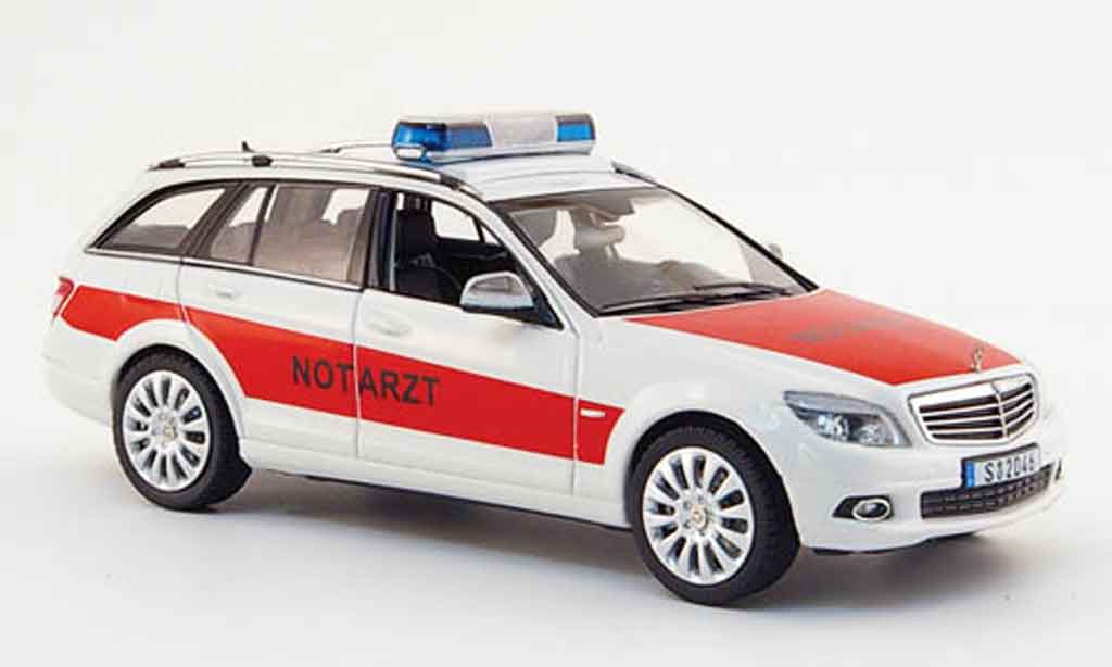 Mercedes Classe C 1/43 Schuco T Modell Notarzt 2008 modelauto
