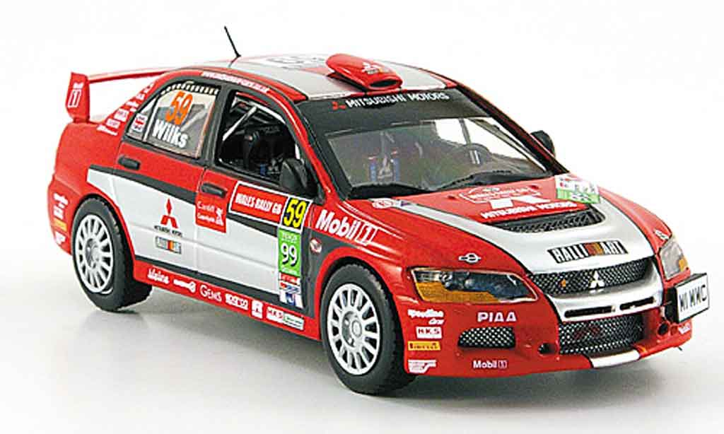 Mitsubishi Lancer Evolution IX 1/43 Vitesse Evolution IX Gr.N No. 59 PWRC Rally England 2007 modelauto