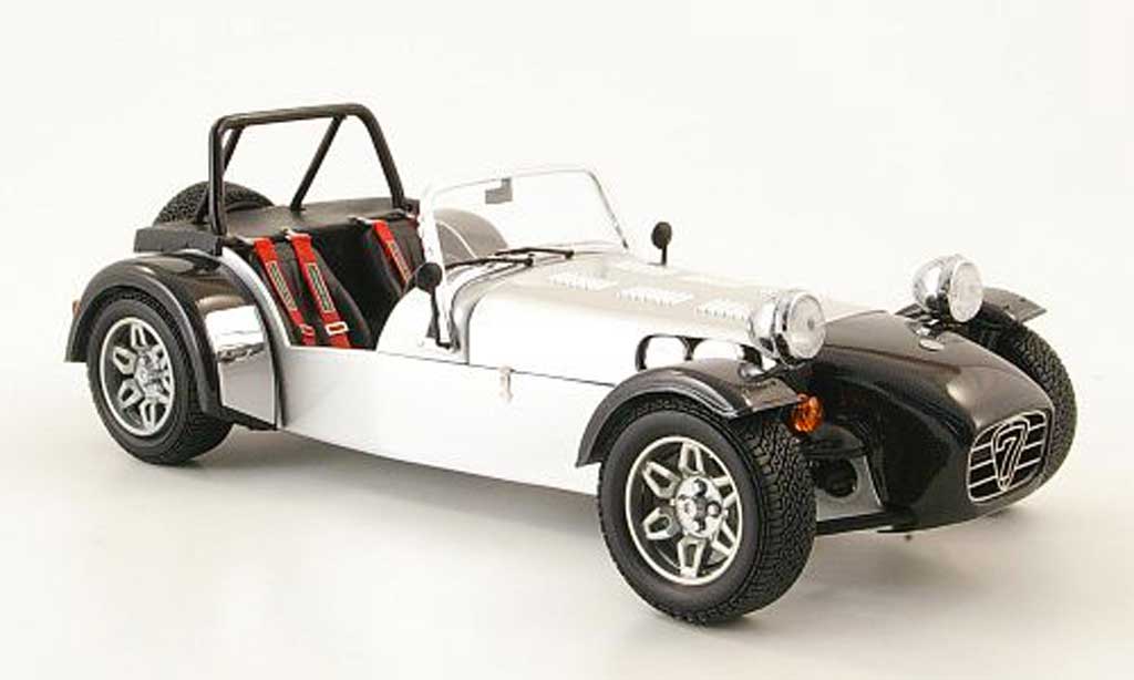 Caterham Super Seven 1/18 Norev grijs metallized/carbon modelauto