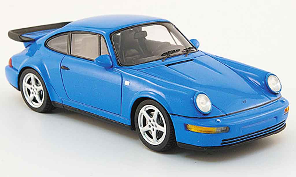 Ruf RCT 1/43 Spark Evo blauw 1992 modelauto