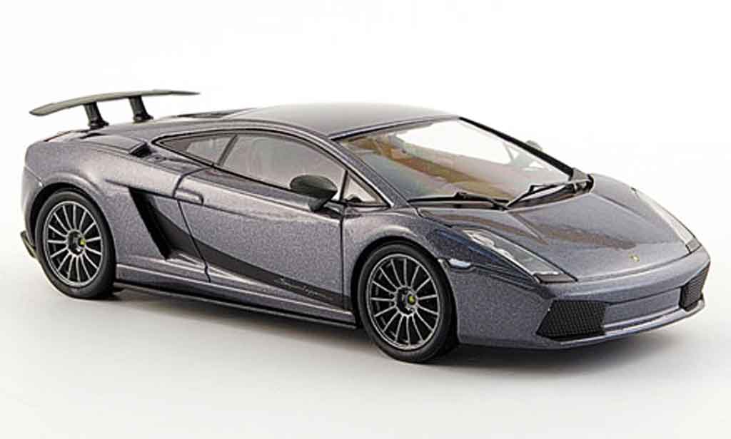 Lamborghini Gallardo Superleggera 1/43 Kyosho Superleggera grijs modelauto