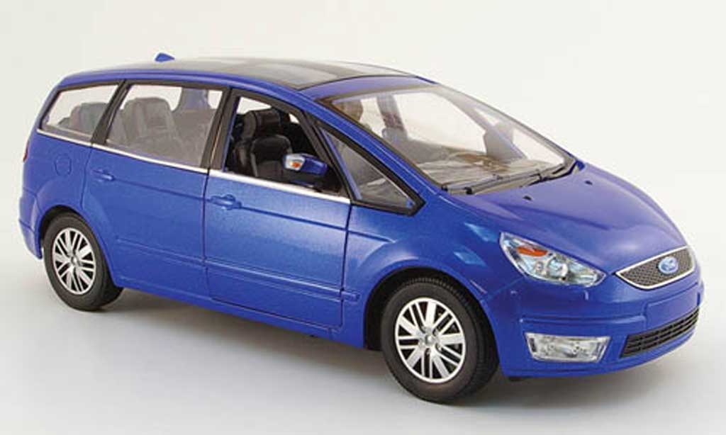 Ford Galaxy 1/18 Powco blauw 2007 modelauto
