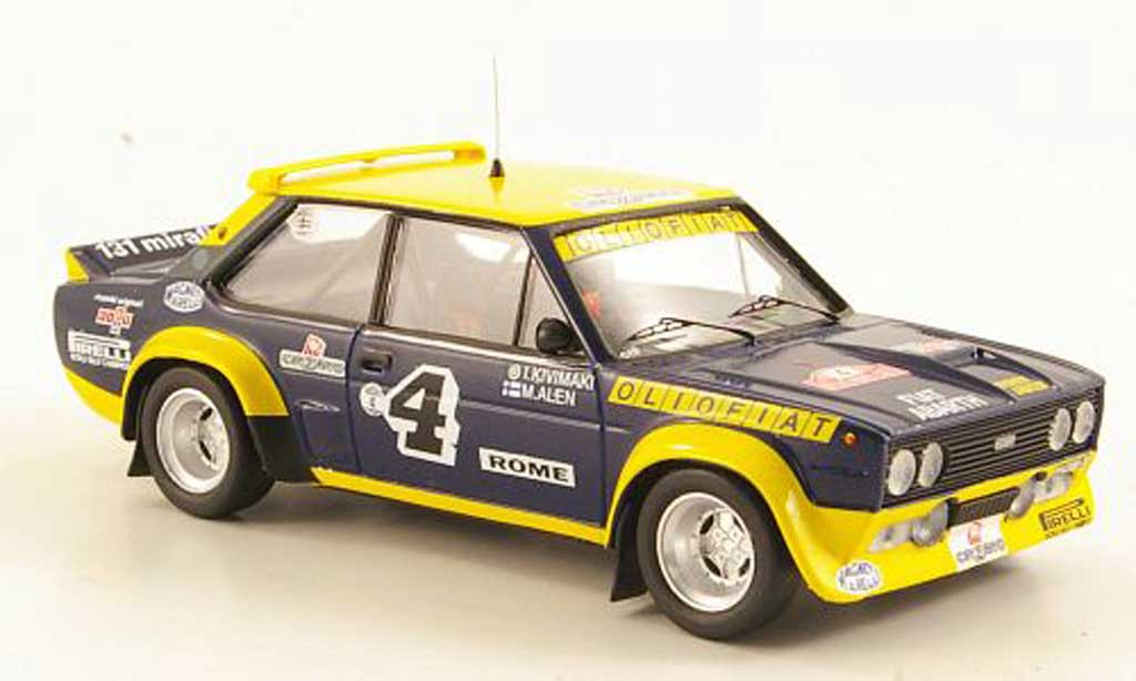 Fiat 131 Abarth 1/43 Trofeu Abarth No.4 OlioRally Monte Carlo 1977 modelauto