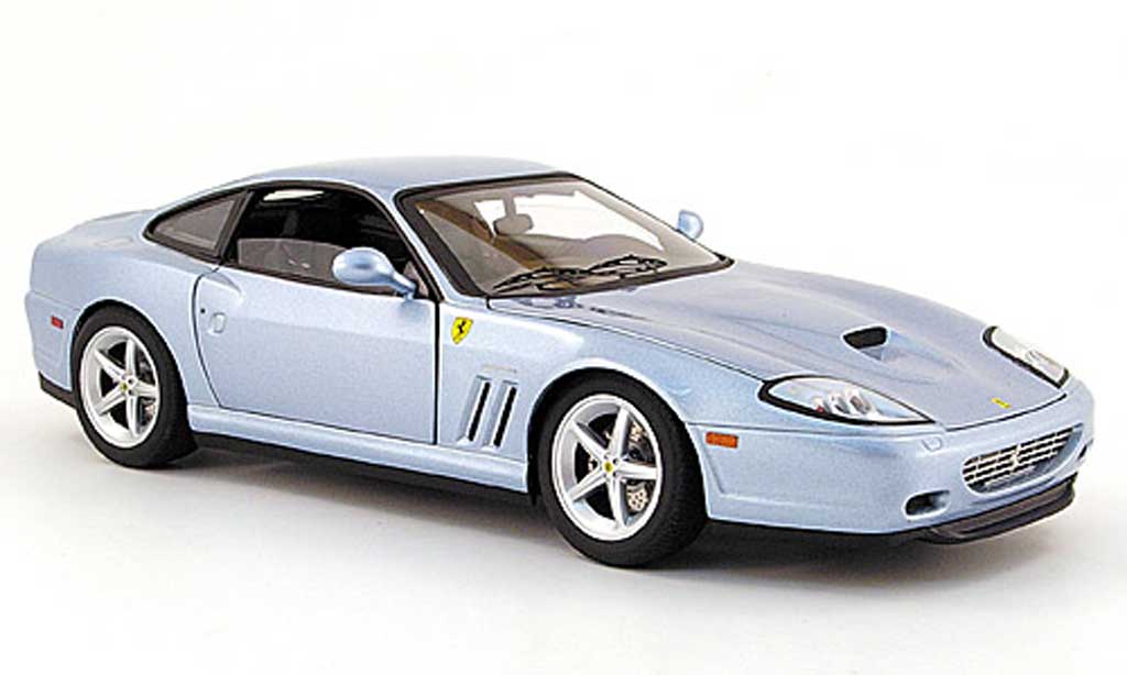 Ferrari 575 M 1/18 Hot Wheels M maranello blauw bad boys ii modelauto