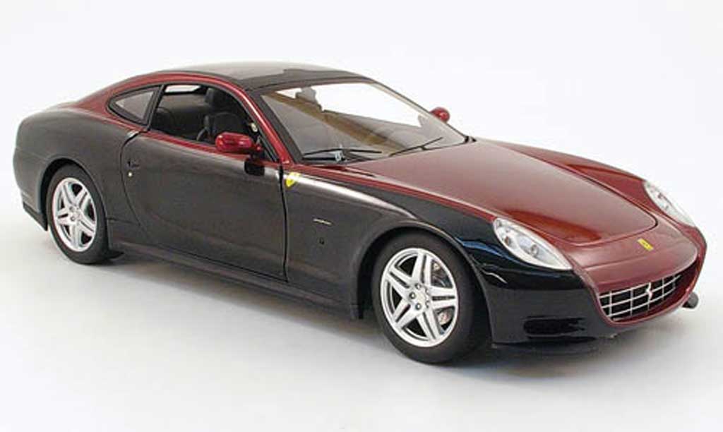 Ferrari 612 1/18 Hot Wheels sessanta zwart/rood modelauto