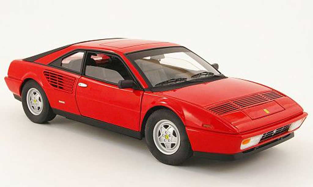 Ferrari Mondial 1/18 Hot Wheels 8 3.2 rood modelauto