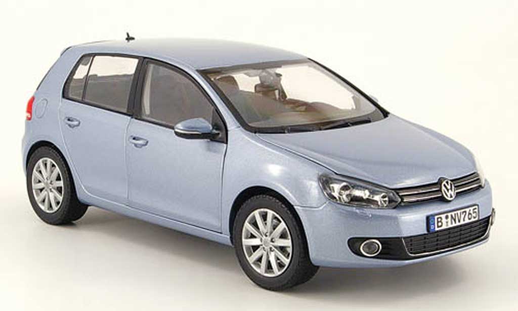 Volkswagen Golf VI GTI 1/18 Norev VI GTI 2008 blauw ciel 5 portes modelauto