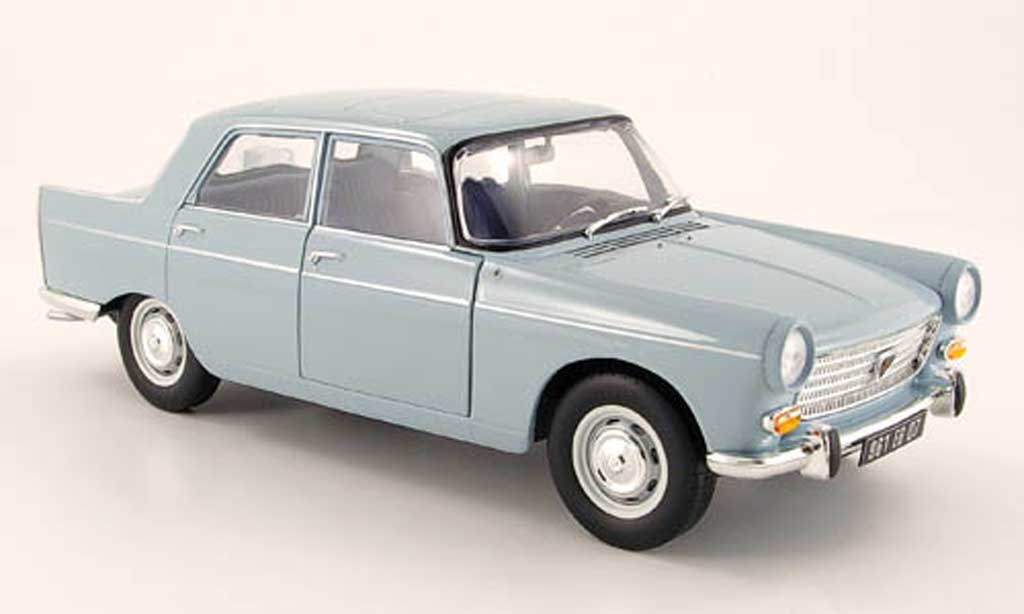 Peugeot 404 Berline 1/18 Norev Sedan blauw 1965 modelauto