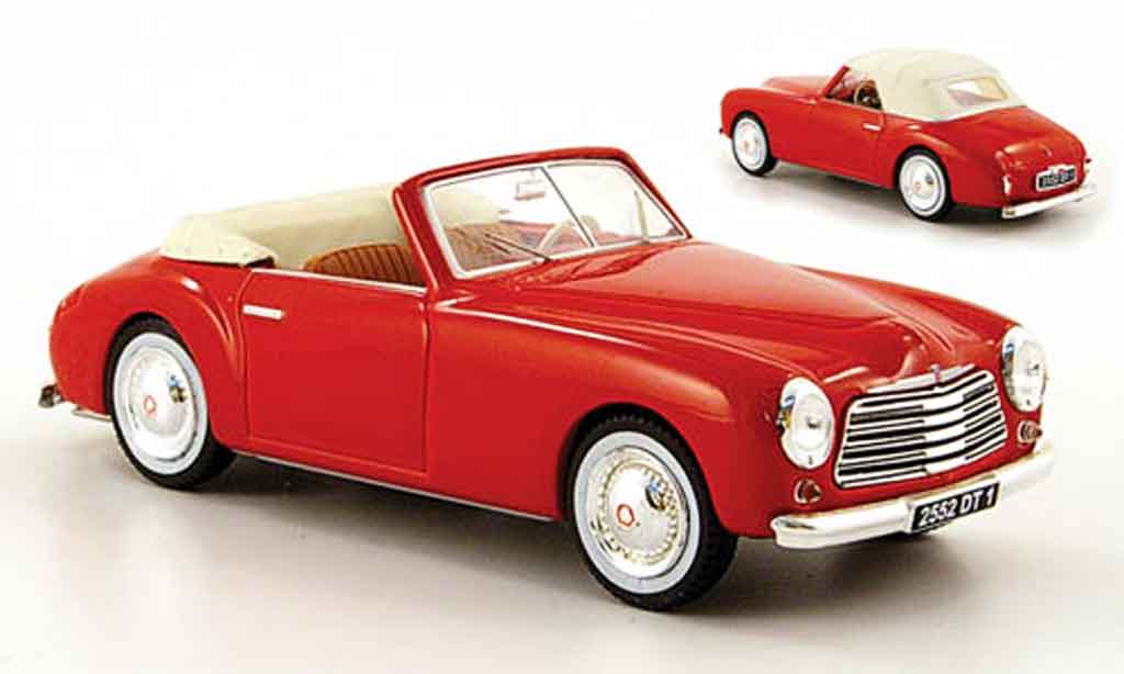 Simca Sport 1/43 Norev 8 rood inklusive hard top 1949 modelauto
