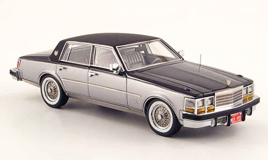 Cadillac Seville 1978 1/43 Neo 1978 MK I Elegante zwart grijs metallic modelauto