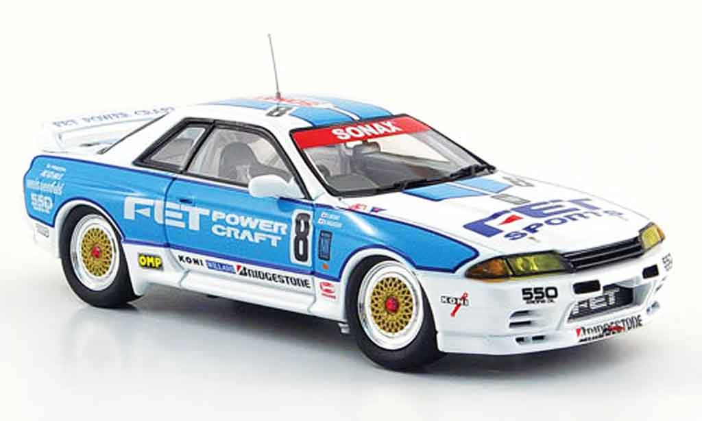 Nissan Skyline R32 1/43 Ebbro R32 GT R No.8 FET Gruppe A 1993 modelauto