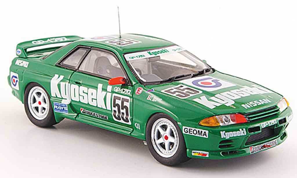 Nissan Skyline R32 1/43 Ebbro R32 GT R Gr.A No.55 Kyoseki grun 1993 modelauto