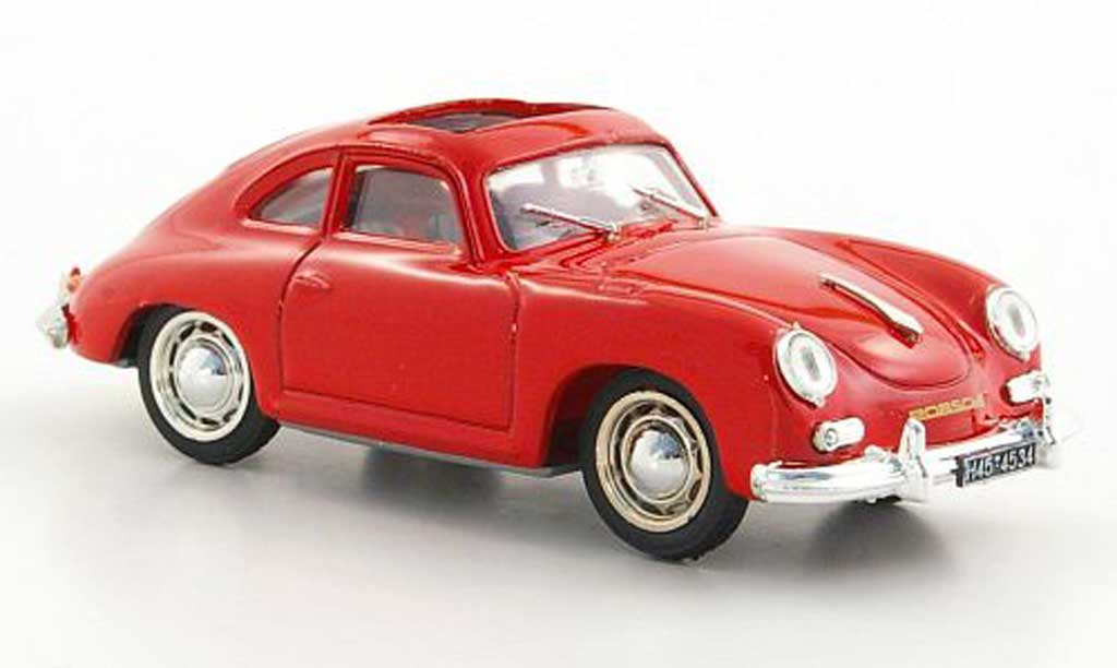 Porsche 356 1952 1/43 Brumm 1952 Coupe grijs geoffnetes Schiebedach modelauto