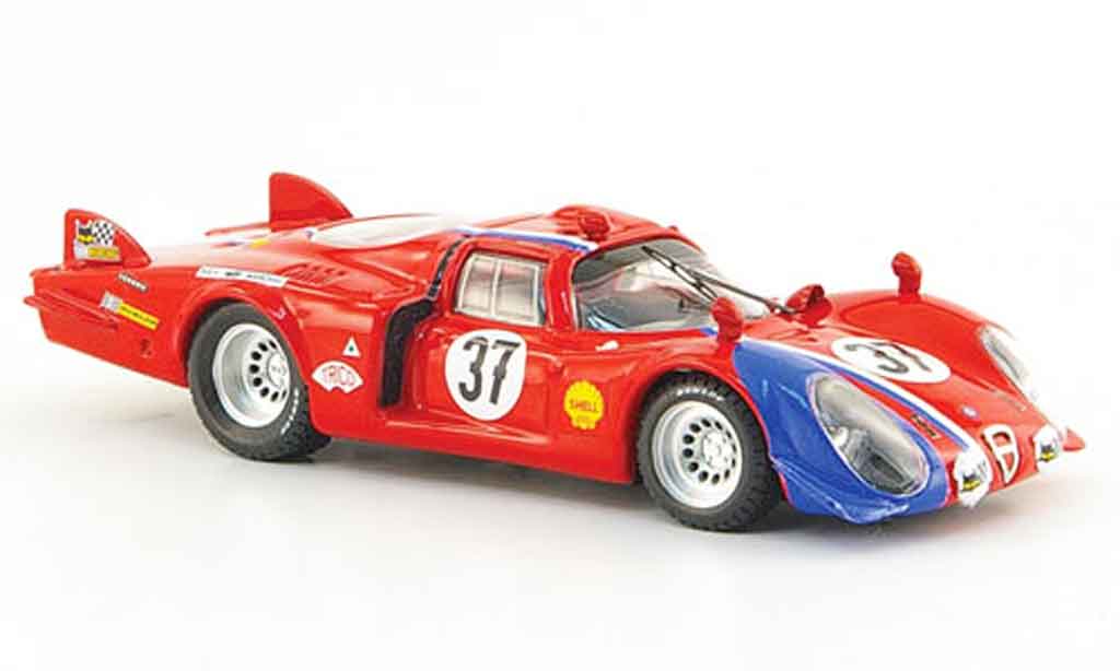 Alfa Romeo 33.2 1968 1/43 Best 1968 c no.37 pilette slotemakers 24h le mans modelauto