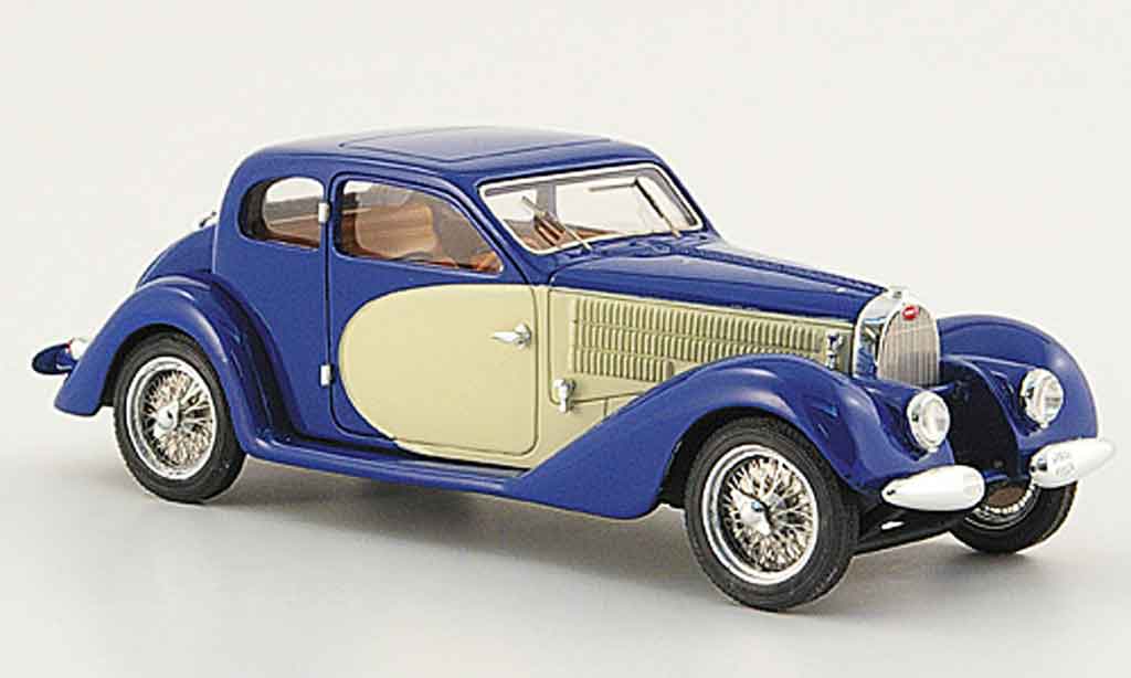 Bugatti 57 SC 1/43 Luxcar SC ventoux blauw wit 1938 modelauto