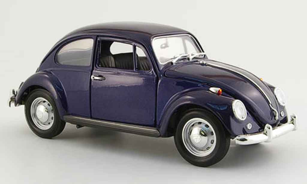 Volkswagen Kafer 1/18 Yat Ming blauw fonce 1967 modelauto