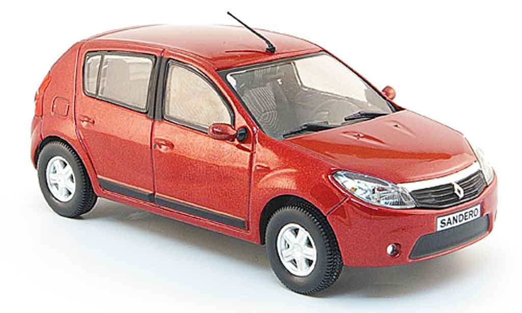Dacia Sandero 1/43 Eligor rood 2008 modelauto