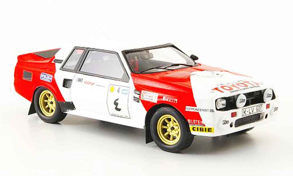 Toyota Celica 1/43 Bizarre twin cam turb no.1 rallye avectlerer osten 1984 modelauto