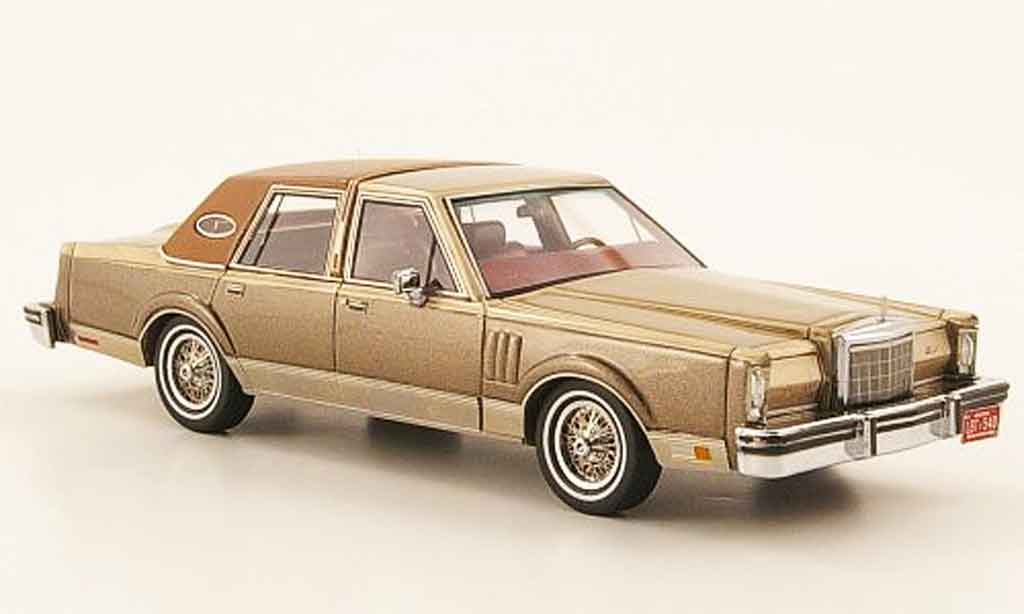 Lincoln Continental 1979 1/43 Neo 1979 MK VI Sedan grijs or bruin modelauto