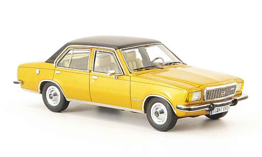 Opel Commodore B 1/43 Neo B or zwart 4 turig 1973 modelauto