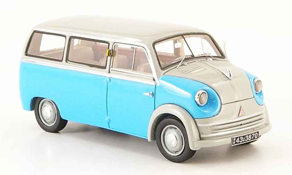 Lloyd LT 1/43 Neo 500 600 blauw grijs 1955 modelauto