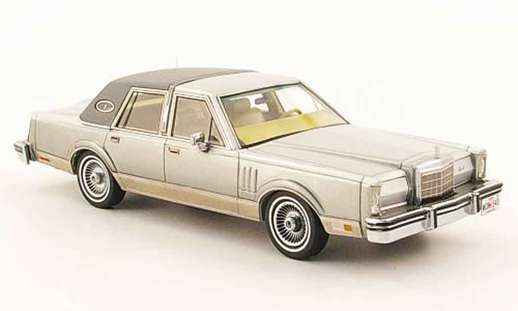 Lincoln Continental 1979 1/43 Neo 1979 MK VI grijs modelauto