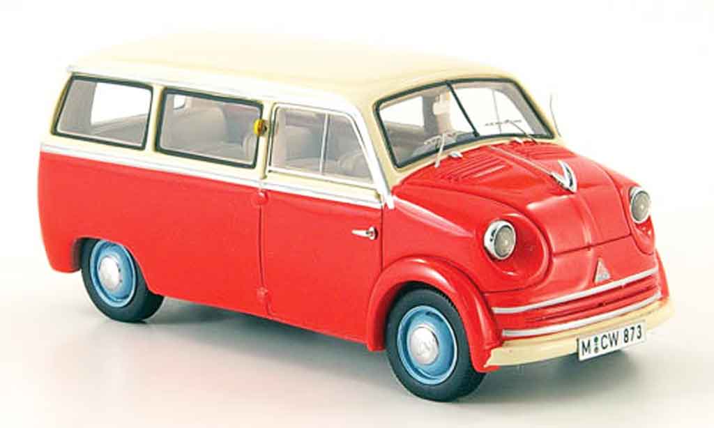 Lloyd LT 1/43 Neo 500 600 rood wit 1955 modelauto