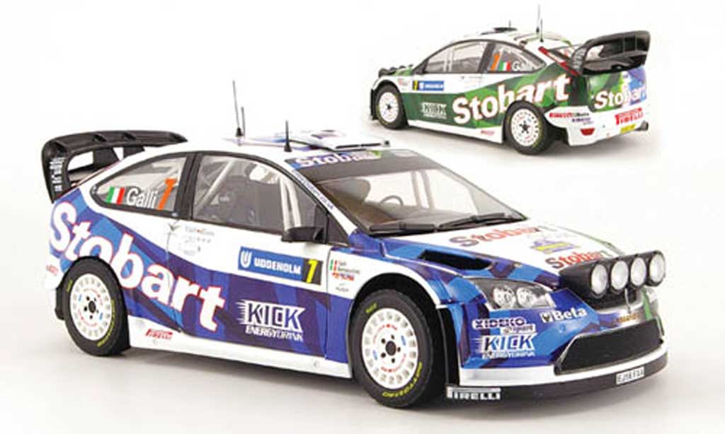Ford Focus RS WRC 1/18 Sun Star RS WRC no.7 stobart rallye schweden 2008 modelauto