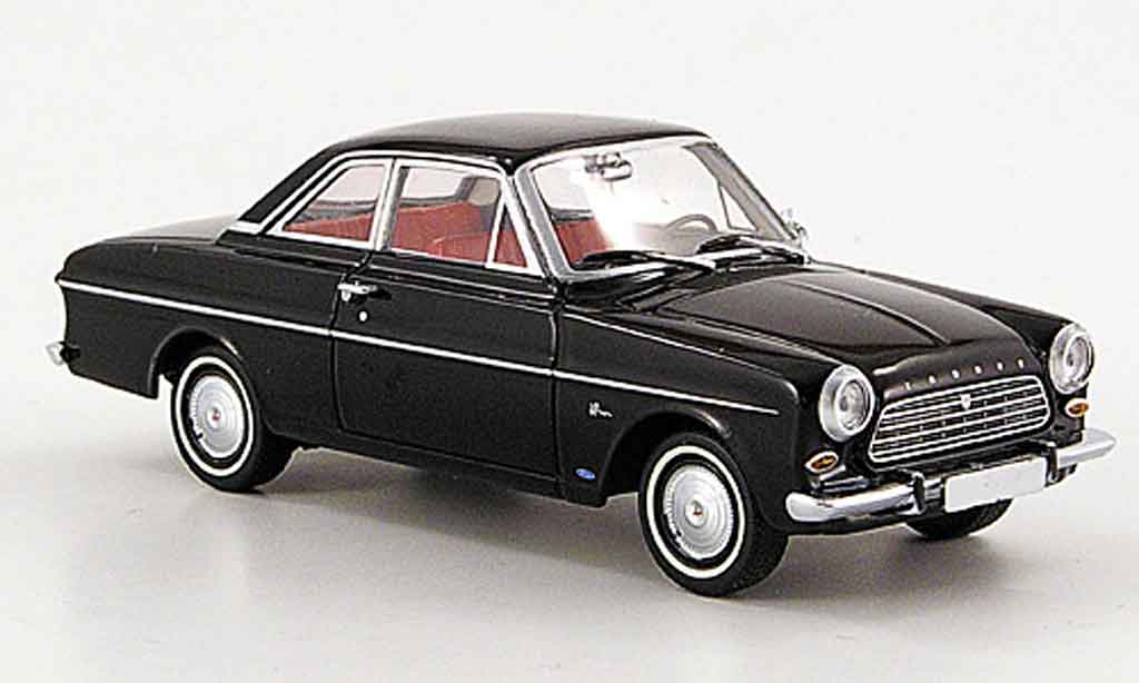 Ford Taunus 1962 1/43 Minichamps 1962 12 M (P 4) Coupe zwart modelauto