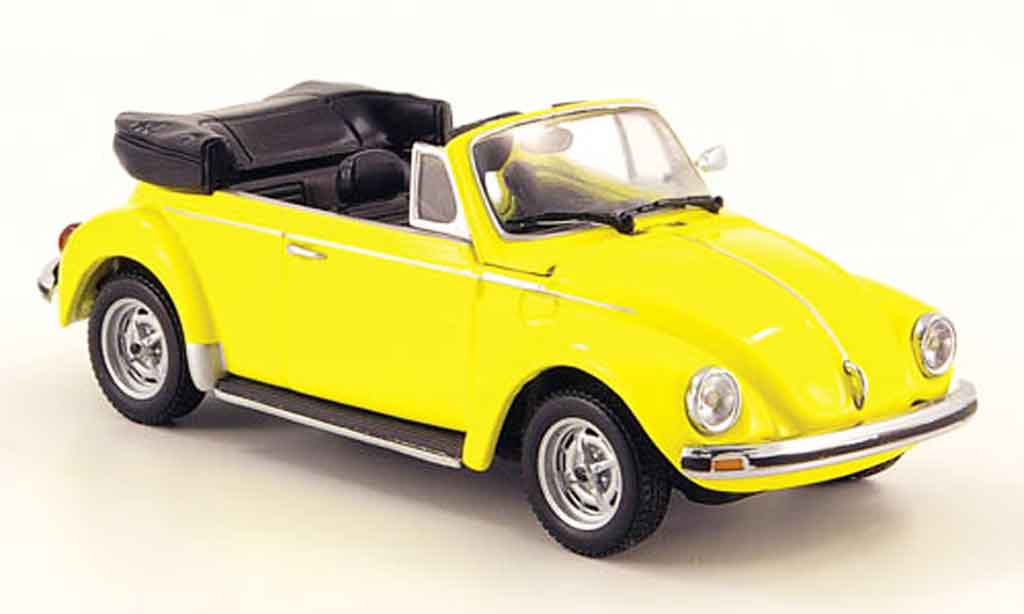 Volkswagen Coccinelle 1/43 Minichamps 1303 cabriolet geel 1974 modelauto