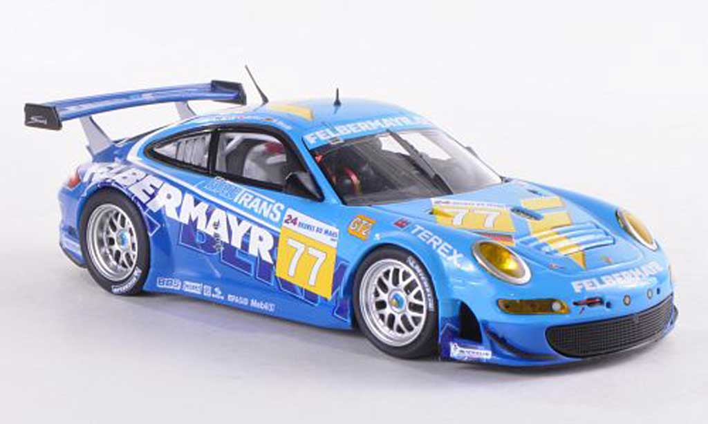 Porsche 997 GT3 RSR 1/43 Minichamps GT3 RSR 2009 No.77 Felbermayr 24h Le Mans Lieb/Lietz/Henzler modelauto