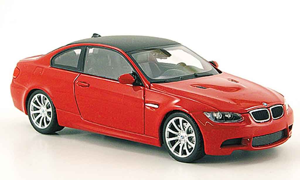 Bmw M3 E92 1/43 Minichamps E92 rood 2007 modelauto