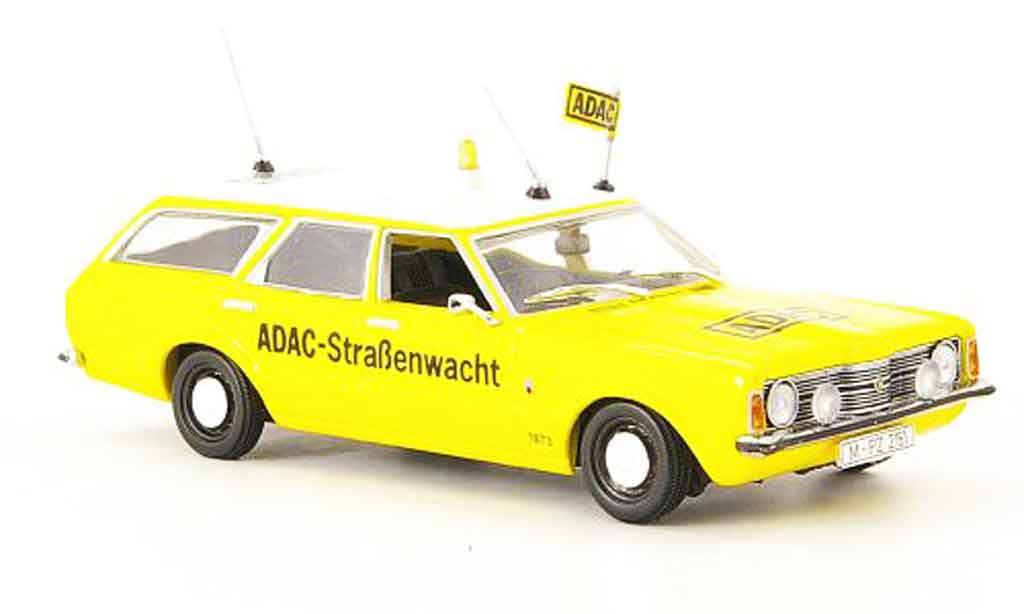 Ford Taunus 1970 1/43 Minichamps 1970 (TC) Turnier geel ADAC modelauto