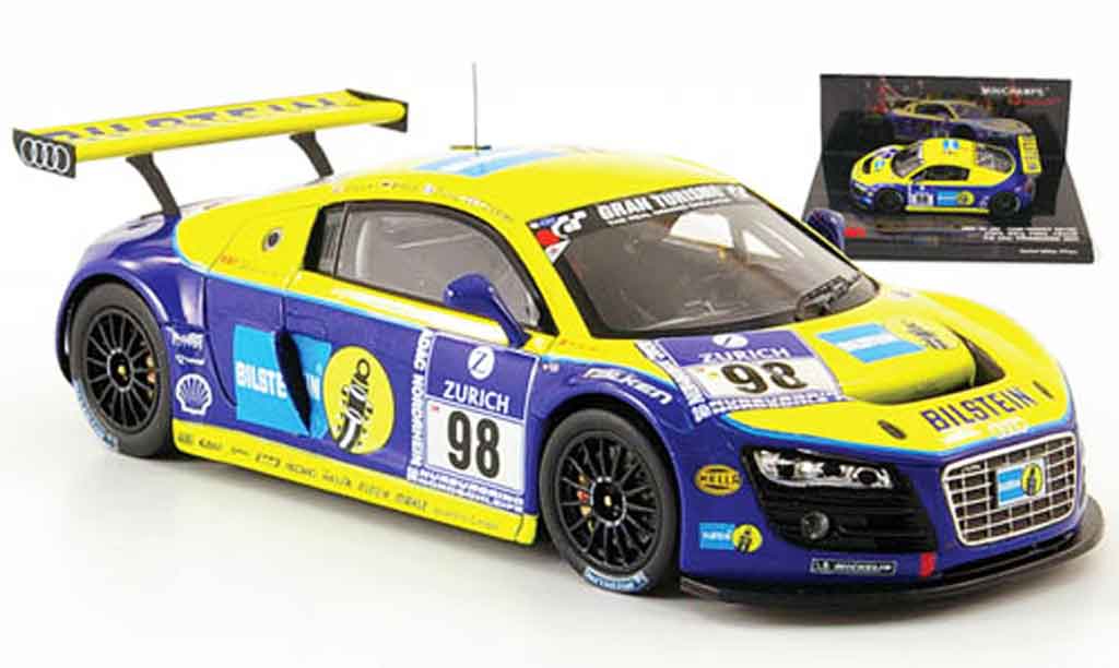 Audi R8 2009 1/43 Minichamps 2009 LMS No.98 Bilstein 24h Nurburgring modelauto