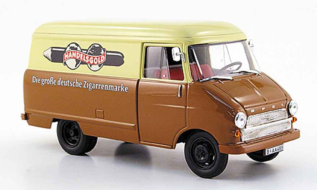 Opel Blitz 1/43 Starline kastenwagen a beige bruin handelsor 1960 modelauto