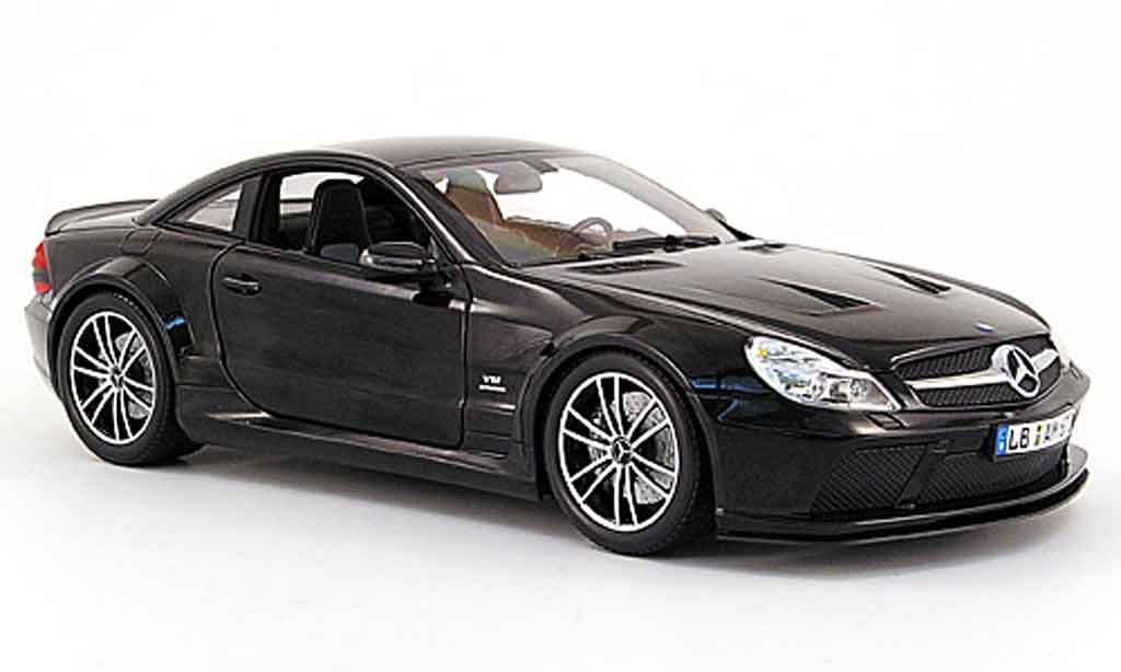 Mercedes Classe SL 65 1/18 Minichamps 65 amg black series (r230) zwart 2009 modelauto