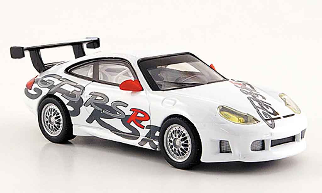 Porsche 996 GT3 RSR 1/43 Solido GT3 RSR wit 2000 modelauto