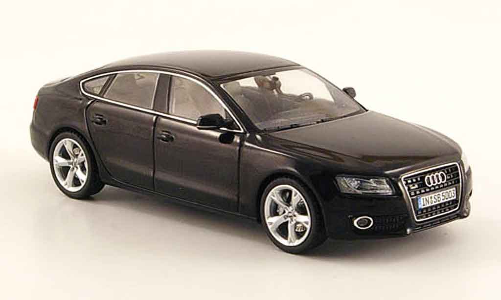 Audi A5 1/43 Schuco Sportback zwart 2009 modelauto