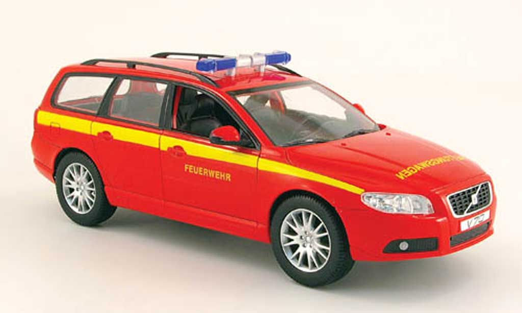 Volvo V70 1/18 Powco pompier modelauto