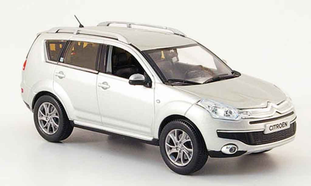 Citroen C Crosser 1/43 Norev rosser grijs metallic 2007 modelauto
