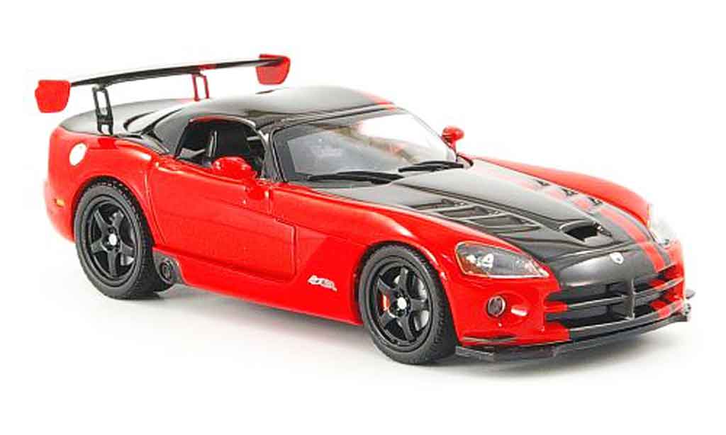 Dodge Viper SRT 10 1/43 Norev SRT 10 SRT10 ACR rood zwart 2008 modelauto