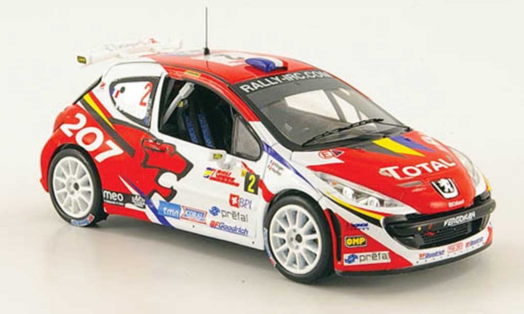 Peugeot 207 S2000 1/43 IXO S2000 No.2 Total Sieger Rally Madeira 2008 modelauto